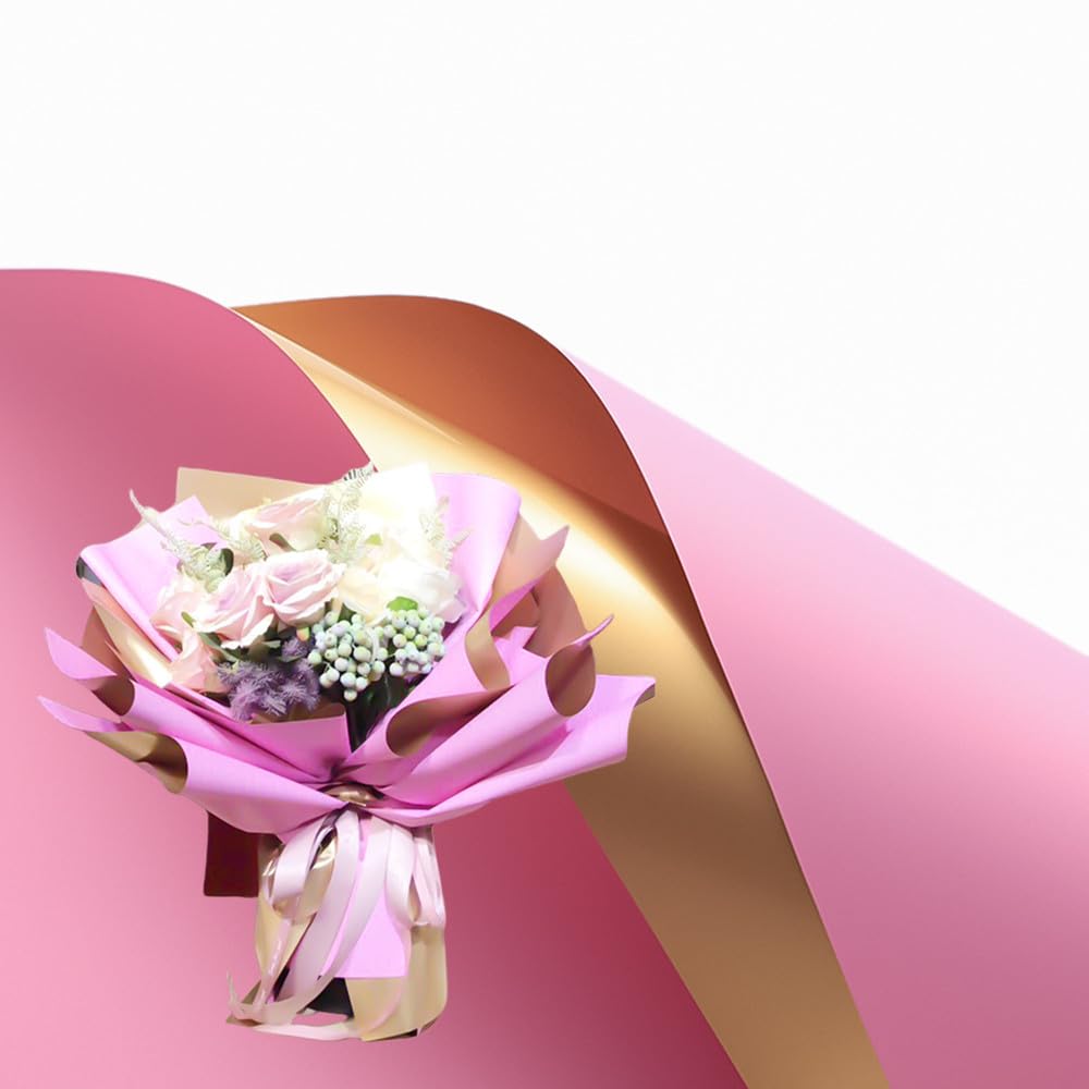 ラッピング・包装 RUNA Amazon｜Lurrose 6個 クラフト紙袋防水フラワーバッグ シングル