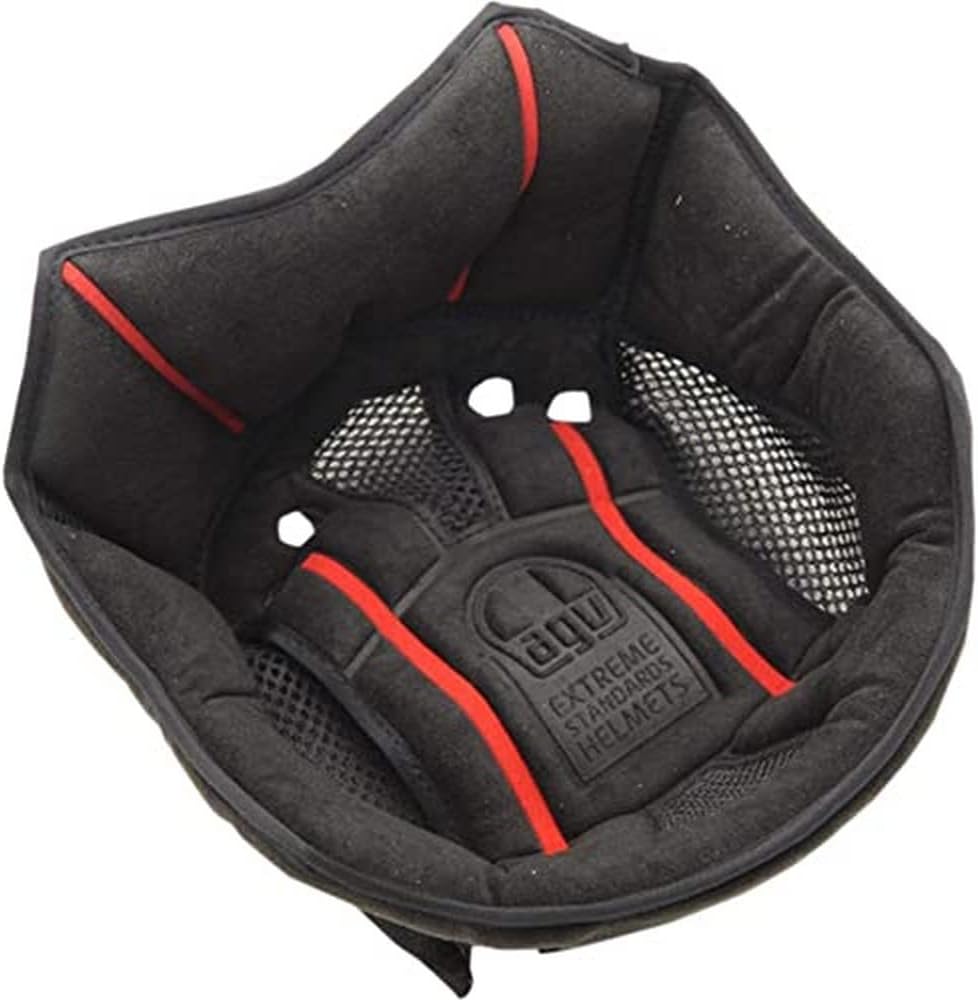 AGV Veloce-17 Helmet Headliner Street Motorcycle Helmet Accessories – Gray/Small AGV Veloce-17 Helmet Headliner Street Motorcycle Helmet Accessories – Gray/Small
