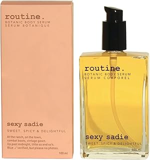 Routine | Sexy Sadie 100ml Botanic Body Serum. Ylang Ylang, Sweet Orange, Vanilla & Cinnamon. All Natural | Active Botanicals| No Synthetic Fragrance | Multi-Purpose