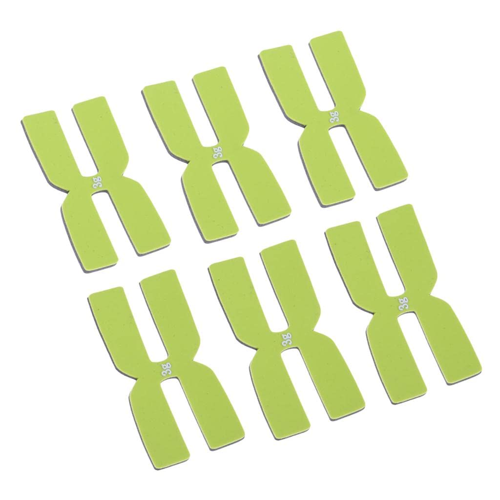 arythe 6 Pieces Tennis Racket Balance Silicone H-Shaped Power Strips Green