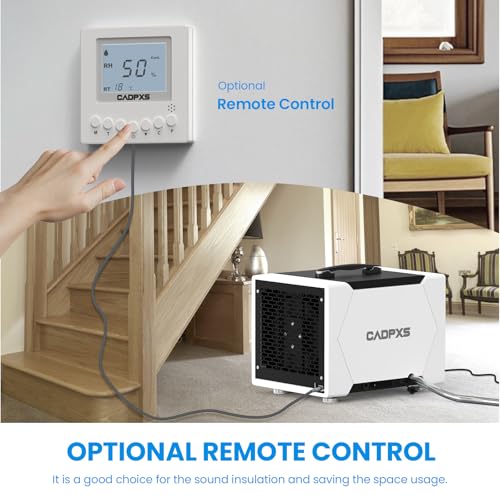 Image of CADPXS Dehumidifier for Crawl Space Under House, ETL | 80 PPD Dehumidifier for Basement /Commercial, Compact, Auto Defrost, Memory Restart, Timer, 5 Years Limited Warranty