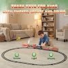 Hot Bee Train Set - Train Toys for Boys with Smokes, Lights and Sound, Toy Train Set for Under Christmas Tree, Toddler Model Trains for 3 4 5 6 7 8+ Years Old Kids Christmas Toys Gifts