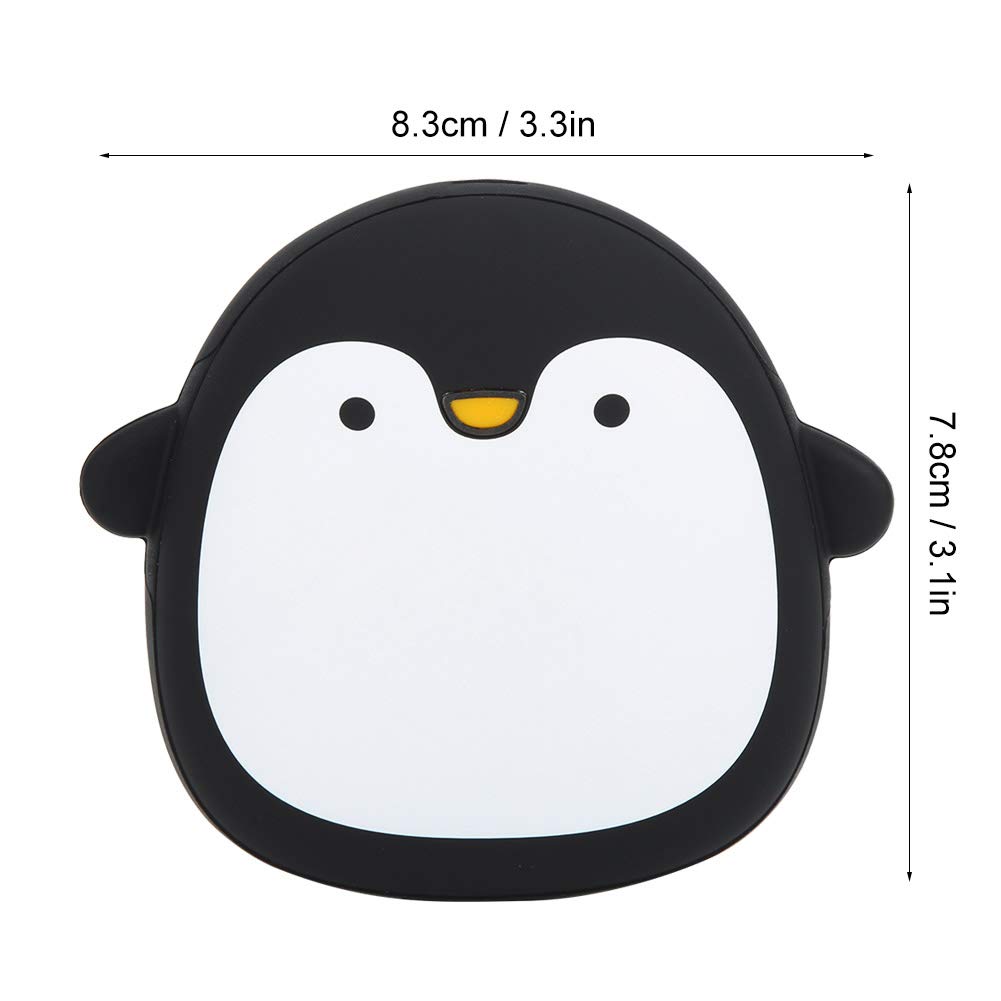 2 w 1 Przenośny ładny Kształt Zwierząt USB Akumulator Ogrzewacz do Rąk Mini Power Bank do Użytku Domowego!(Pingwin)
