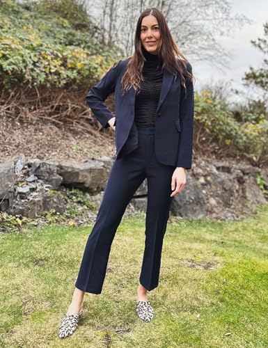 Image of luvamia Women's Two Piece Sets Pants Suits Dressy Business Casual Outfits Professional Blazer Pantsuits Set Work Office