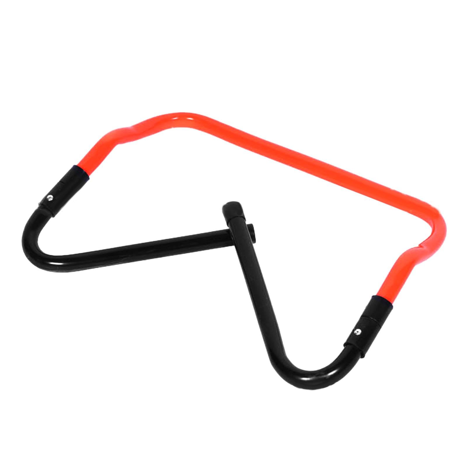 Menolana Agility Hurdle Adjustable Obstacle Improves Strength Speed Hurdle Jumping Bar for Games Football Coaching Multi Sports, Black Orange