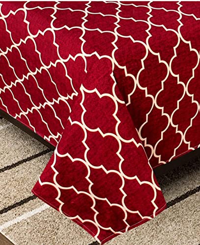 Image of Prime Collection 180 TC Cotton-Blend Single Size(90x60) Inch 1 Bedsheet with 1 Pillow Covers Single Bedsheet for Single Bed (Maroon)