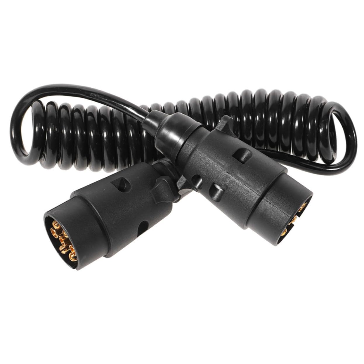 SOLUSTRE Cable De Alimentación para Remolque RV Enrollado Adaptador De Remolque con Arnés De Cableado Macho y Hembra para Uso Camping