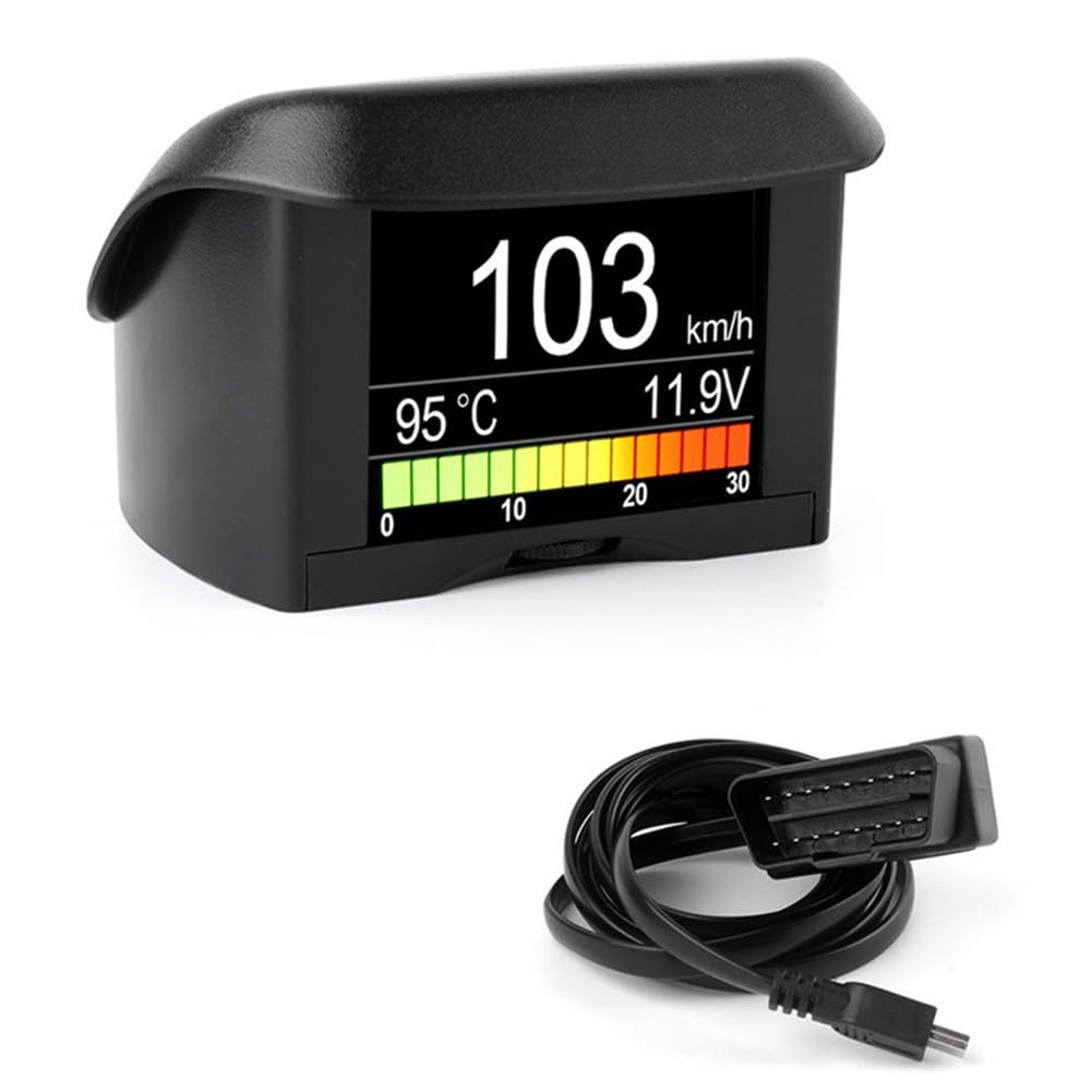 Cyfrowy tachometr samochodowy, wskaźnik A202, OBD2, wyświetlacz w górę, wskaźnik jazdy, prędkość