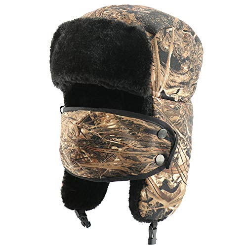 Chapka Homme pour le ski et la neige style trappeur