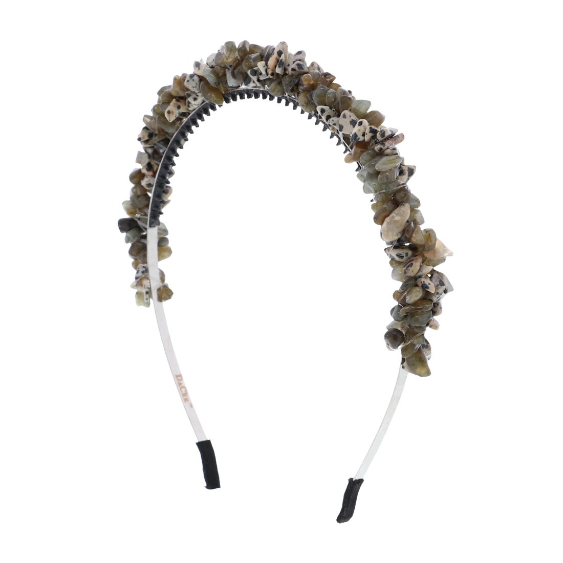 Colored Shell Headband-Taupe