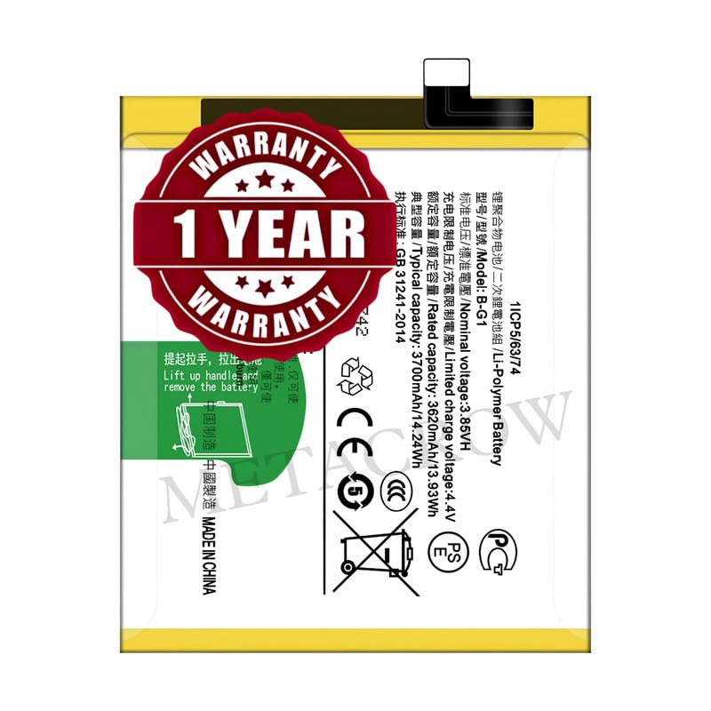 Image of Original B-G1 Battery Compatible for Vivo V15 Pro (Vivo 1818) - (3700mAh) - 1 Year Warranty JK1