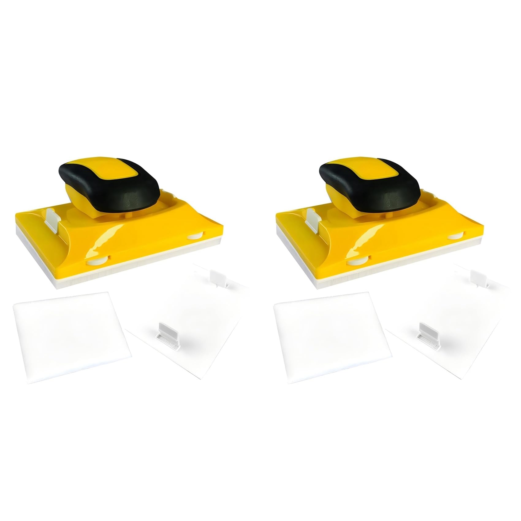 Jnchdghwa Yellow 2X Paint Edge Tool,Paint Edge Trimmer With 4 Refill Pads,Paint Edgers Painting For Decking,Ceiling Edge Painting Tool
