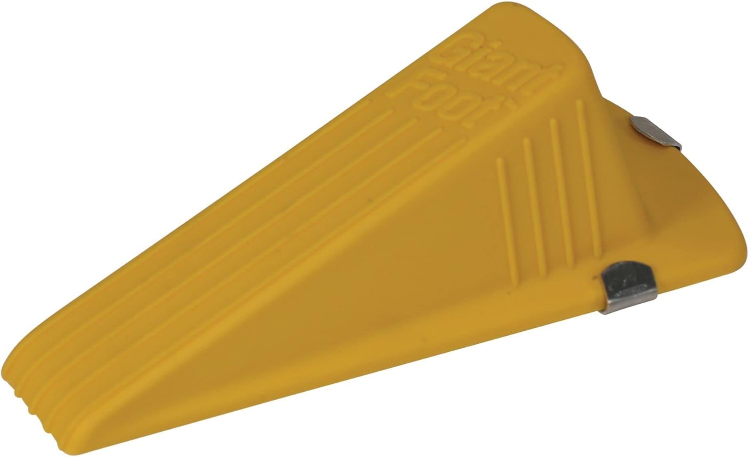 Master Caster Giant Foot Magnetic Doorstop, No-Slip Rubber Wedge, 3.5w X 6.75d X 2h, Yellow