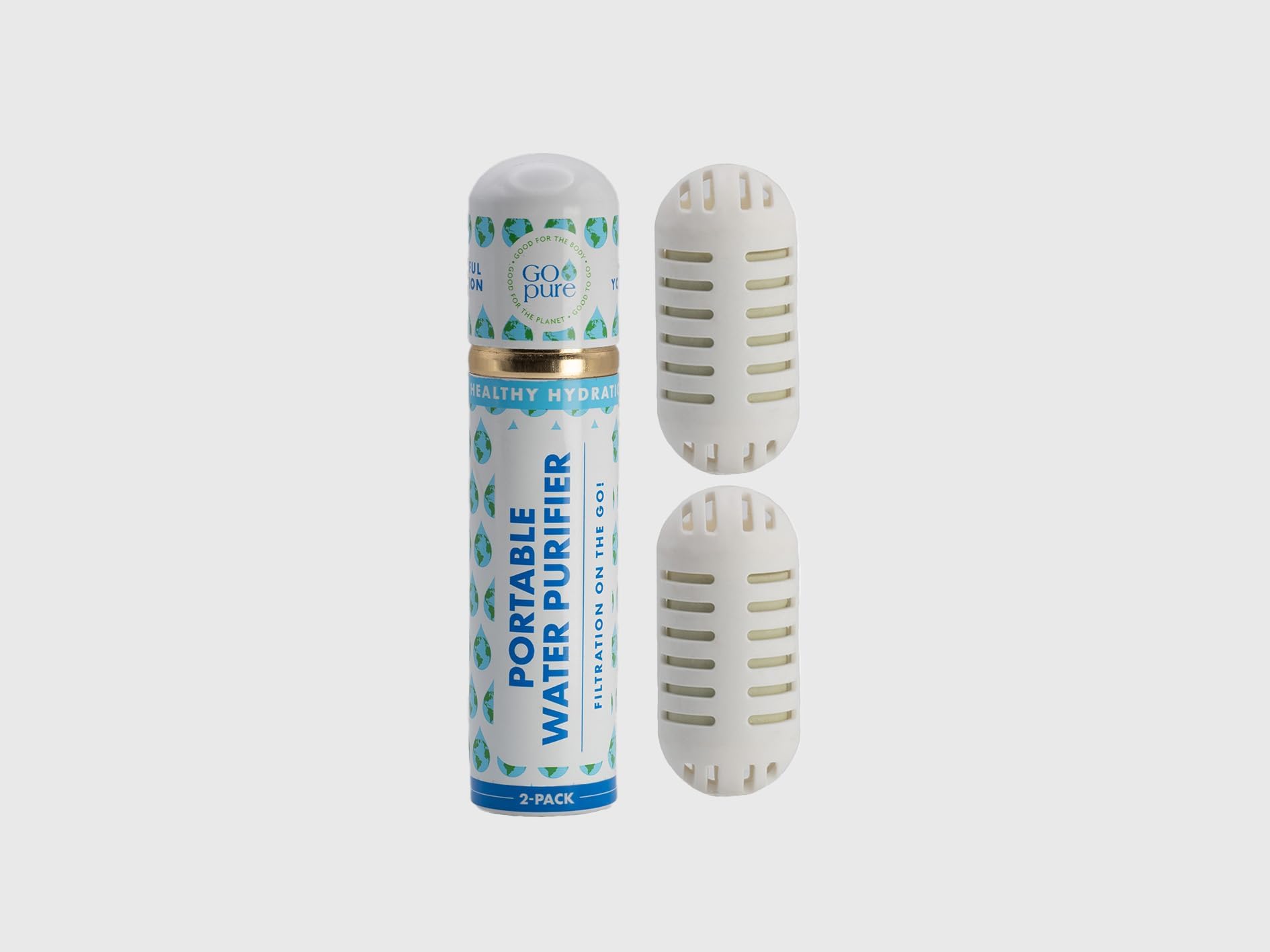 GOpure Water Purifier (2 Packs of 2)