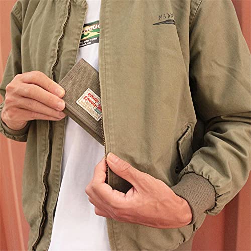 Rough Enough Kids Wallet For Teen Boys Men Canvas Wallet Keychain Carabiner Trifold #TOP7