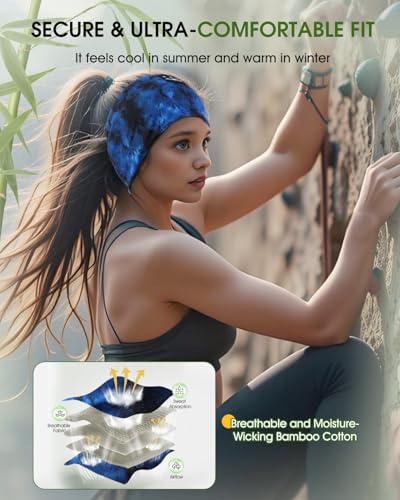 Casque de sommeil Bluetooth extra plat avec bandeau ultra doux Tie-dye