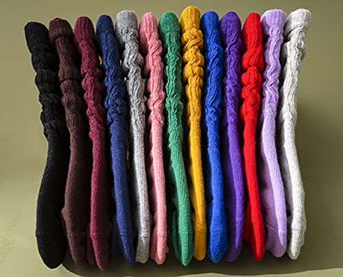 ASUITOFK 6 Pairs Little Girl Slouch Socks Toddler Knee High Cotton Socks Kids Boys Long Crew Socks3