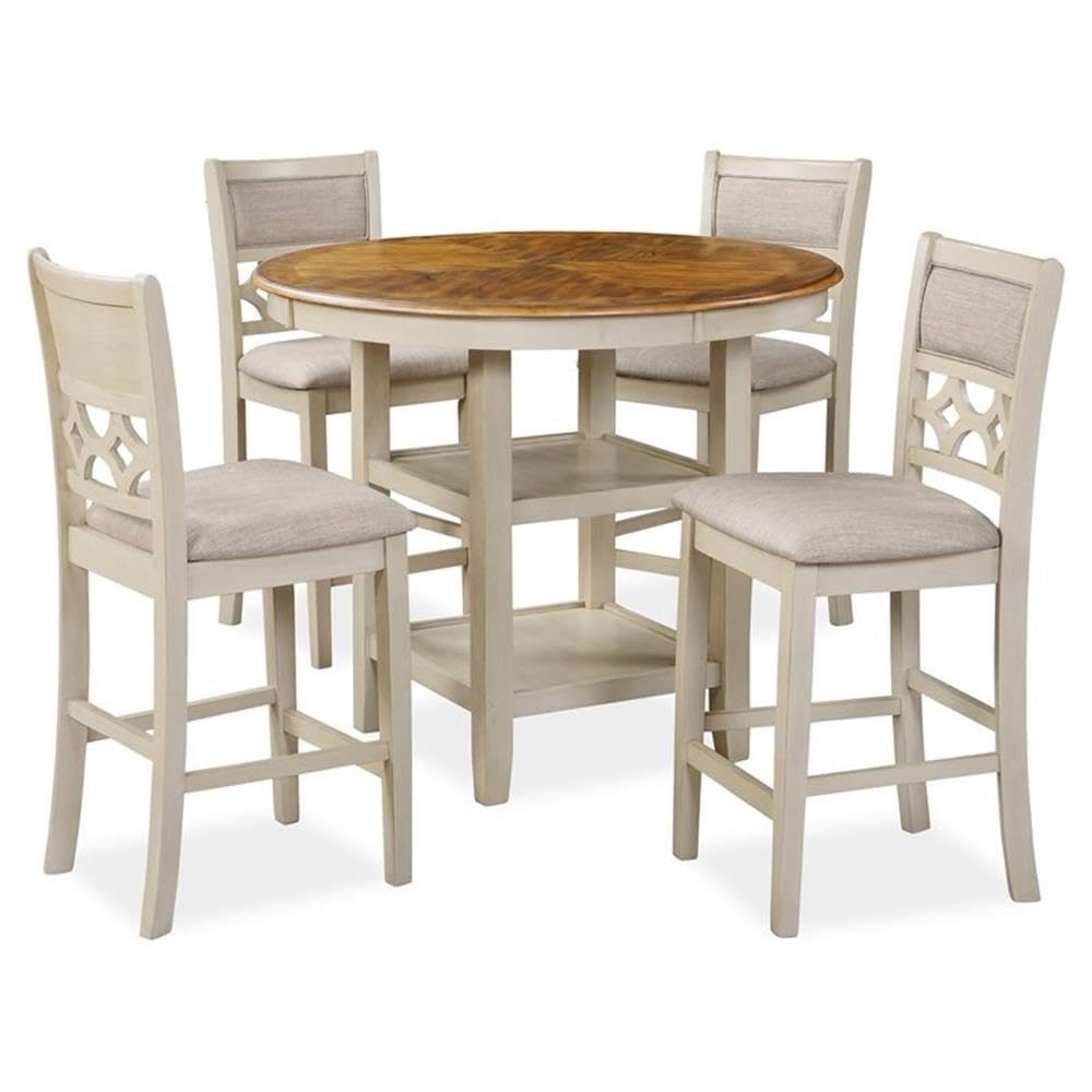 コールマン　Natural Wood Counter Table Classic Amazon.com - KLMM Modern Rustic Wooden 4 Piece Counter