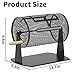 Chilihuala Raffle Drum, Games & Sports Professional Raffle Ticket Spinner with Wooden Turning Handle Holds 2500 Tickets (Black)
