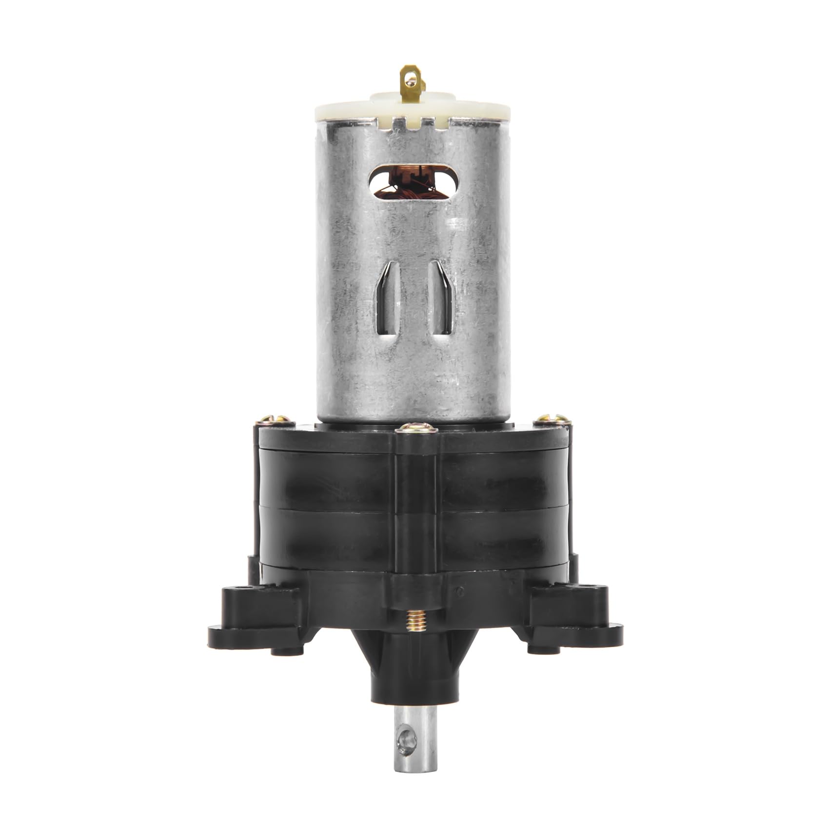 Lizusidtsy Mini Wind DC Generator Hand Dynamo Hydraulic Test DC 12V 24V Motor Machine Supply Emergency Generator, Black&silver