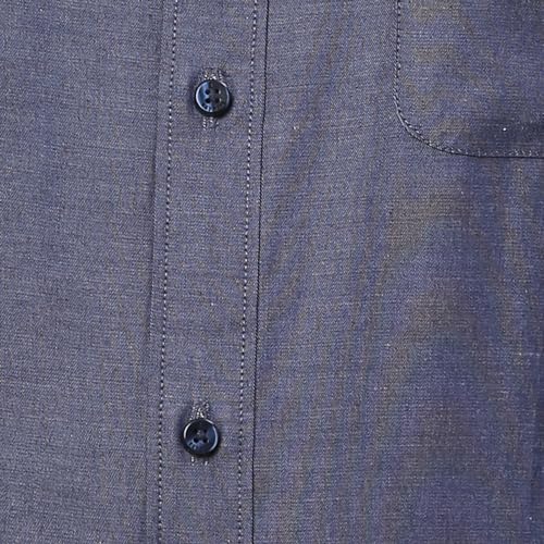 Image of Raymond Men Pure Cotton Slim Fit Solid Pattern Semi Cut Away Collar Formal Shirt