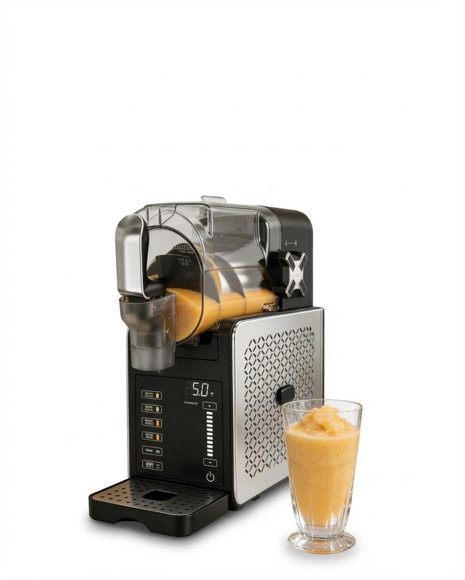 Machine à Granité 1,9L Sans Glace - 6 Programmes Automatiques, Autonettoyage, Écran LED, <45dB - Slush Maker pour Cocktails, Frappés, Milkshakes, Jus Glacés