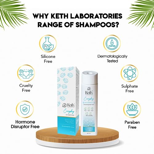 Image of Keth Laboratories Everyday Care Shampoo | Rice Water, Yogurt & Coconut Water | Nourishing & Hydrating | 250ml