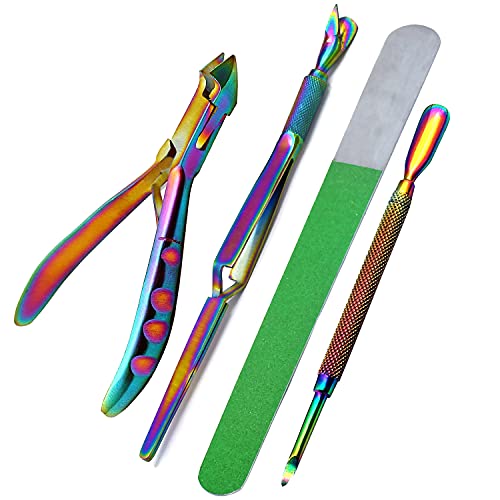 Set profesional para manicura con acero inoxidable