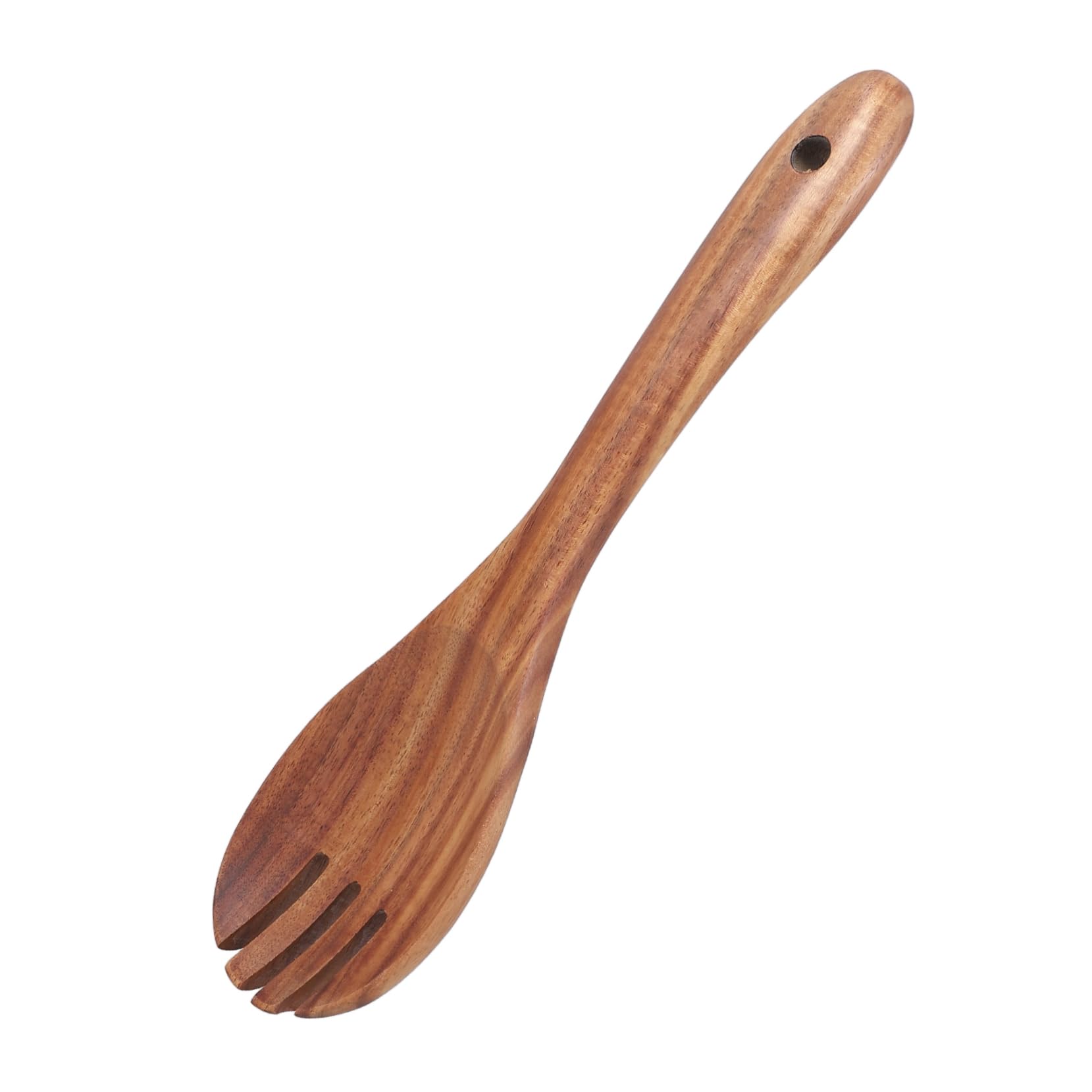 NAMOARLY SPATULA 샐러드 믹싱 포크 샐러드 식기 주방용 샐러드 포크 샐러드 식기 샐러드 믹싱 스푼 롱 핸들 샐러드 서버 샐러드 스포크 샐러드 핸드 우드