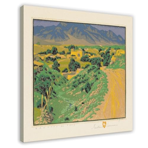 Toile Gustave Baumann Ranchos De Taos pour mur vide bureau