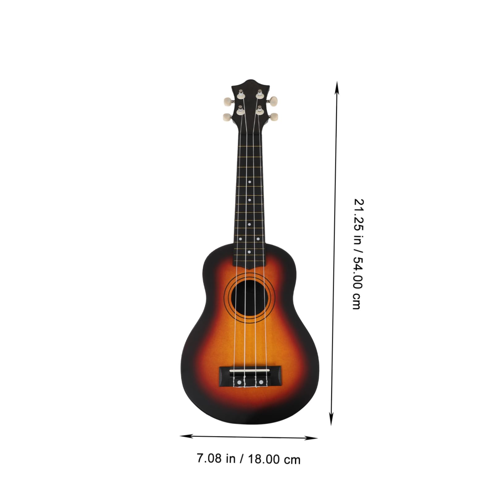 TOYANDONA Corde Ukulele in Compensato di Tiglio Ukulele Portatile per Ragazzo Ragazza Giocattolo Musicale Durevole Facile da Suonare per Sviluppare Capacità Musicali
