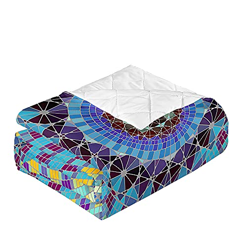 Couvre-lit réversible doux en microfibre jeté de lit imprimé 3D