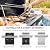 CANDANA Replacement Parts for Nexgrill 4 Burner 720-0830H 720-0830D 720-0783C 720-0783E 720-0958A, 17" Stainless Steel Grill Grate, Grill Burner, Heat Plate, Igniters for 5 Burner 720-0888N