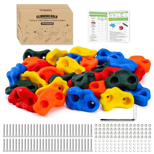 Trymaker Klettergriffe Kinder Outdoor, Kinder Klettersteine für...