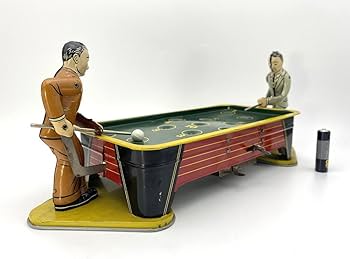 Amazon | 1950年 レンジャースティール社 ビリヤードプレイヤー ブリキ