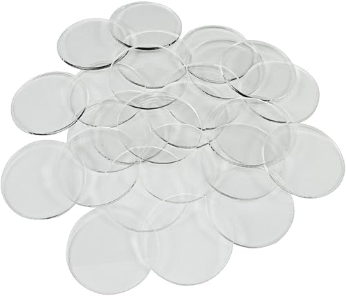 LITKO Bases redondas en miniatura transparentes  0.069 pulgadas de grosor  Soportes de figuras circulares para juegos de mesa y figuras disponible en Yaxa Venezuela