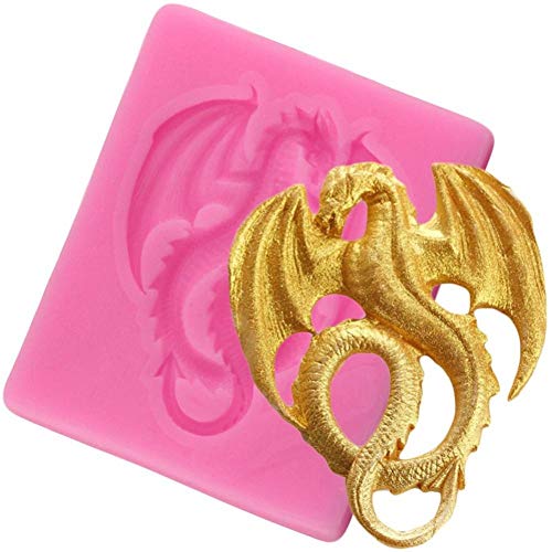 Bontannd Sugarcraft Dragon Silicone Moule Fondant Moule Moule Gâteau Outils Outils Chocolat Gumpaste Moule Candy Cuisine Cuisine Cuisine Cuisine Cover