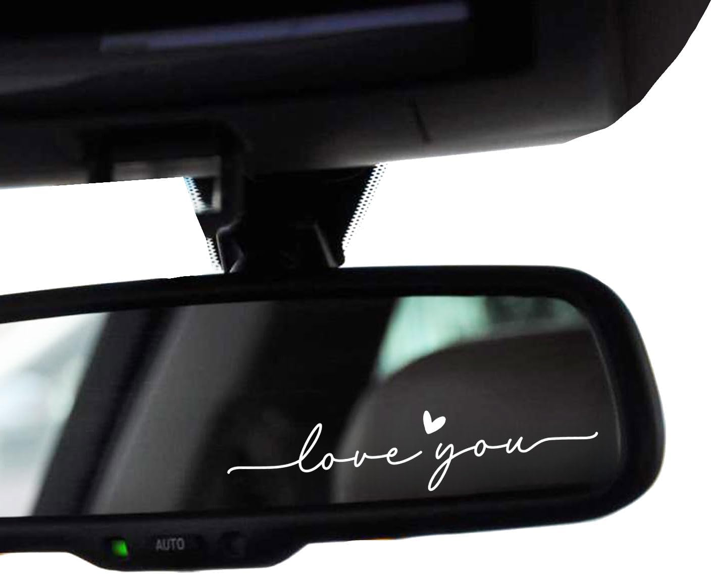 3 x Love You Rearview Mirror Decal Water Bottle Stickers Affirmation Reminder Sticker Laptop Bumper Sticker Tumbler Vinyl Sticker Car Mirror Decal New Car Decor (Love You, White)