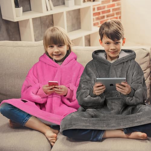 Image of Catalonia Oversized Hoodie Blanket Sweatshirt, Comfortable Sherpa Giant Pullover with Large Front Pocket for Adults Men Women Teenagers Wife Girlfriend