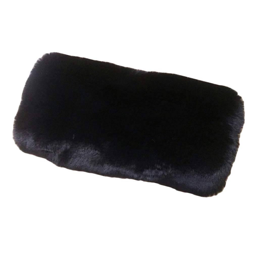 VORCOOL Kunstpelz Hand Muffs Schwarz Warm Kunstpelz Winter Muffs für Männer Mädchen