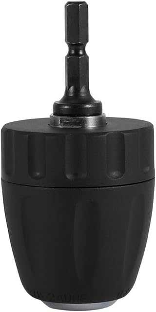SDS Adapter, 3/8-24UNF 0.8-10MM Keyless Drill Bit Chuck Clip w/ 1/4'' Hex Shank Rod Adapter W