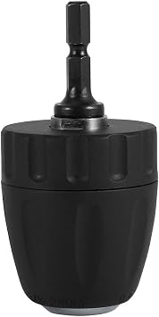 Drill Chuck, 0.8-10mm Keyless Drill Chuck with 1/4" Hex Chuck Adapter, 3/8-24UNF Heavy Duty Professional Quick Release Conversion Tool