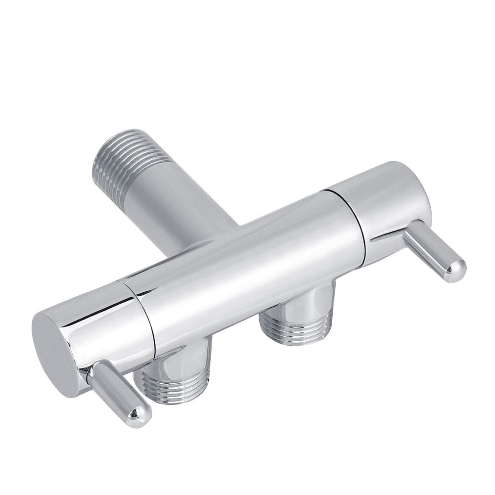 Válvula desviadora de ducha de latón, distribuidor de agua de 2 vías para sistemas de ducha, accesorios de baño, adaptador de grifo de cocina, accesorio de fontanería duradero para baño y inodoro