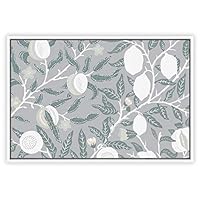 SIGNWIN Framed Canvas Wall Art Floral Pattern Canvas Prints Home Artwork Decoration for Living Room,Bedroom - 16x24 inches