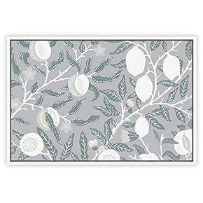 SIGNWIN Framed Canvas Wall Art Floral Pattern Canvas...