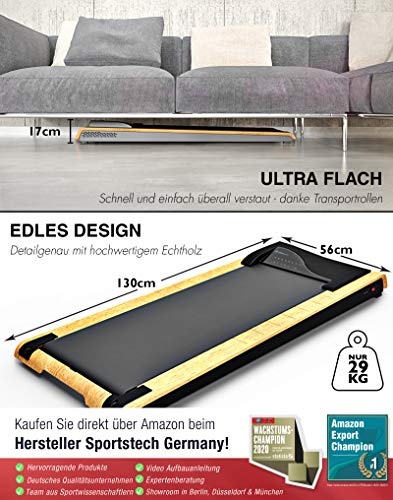 DESKFIT DFT200 Laufband für/unter Schreibtisch – fit und gesund im Büro & zu Hause. Bewegen und ergonomisches Arbeiten, Keine Rückenschmerzen – mit praktischer Tablet-Halterung, Fernbedienung und App - 2