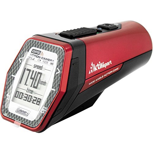 Image of Coleman CX9WP-R AktivSport 1080p HD Action Sports Camera with GPS and Health Stats (Red)