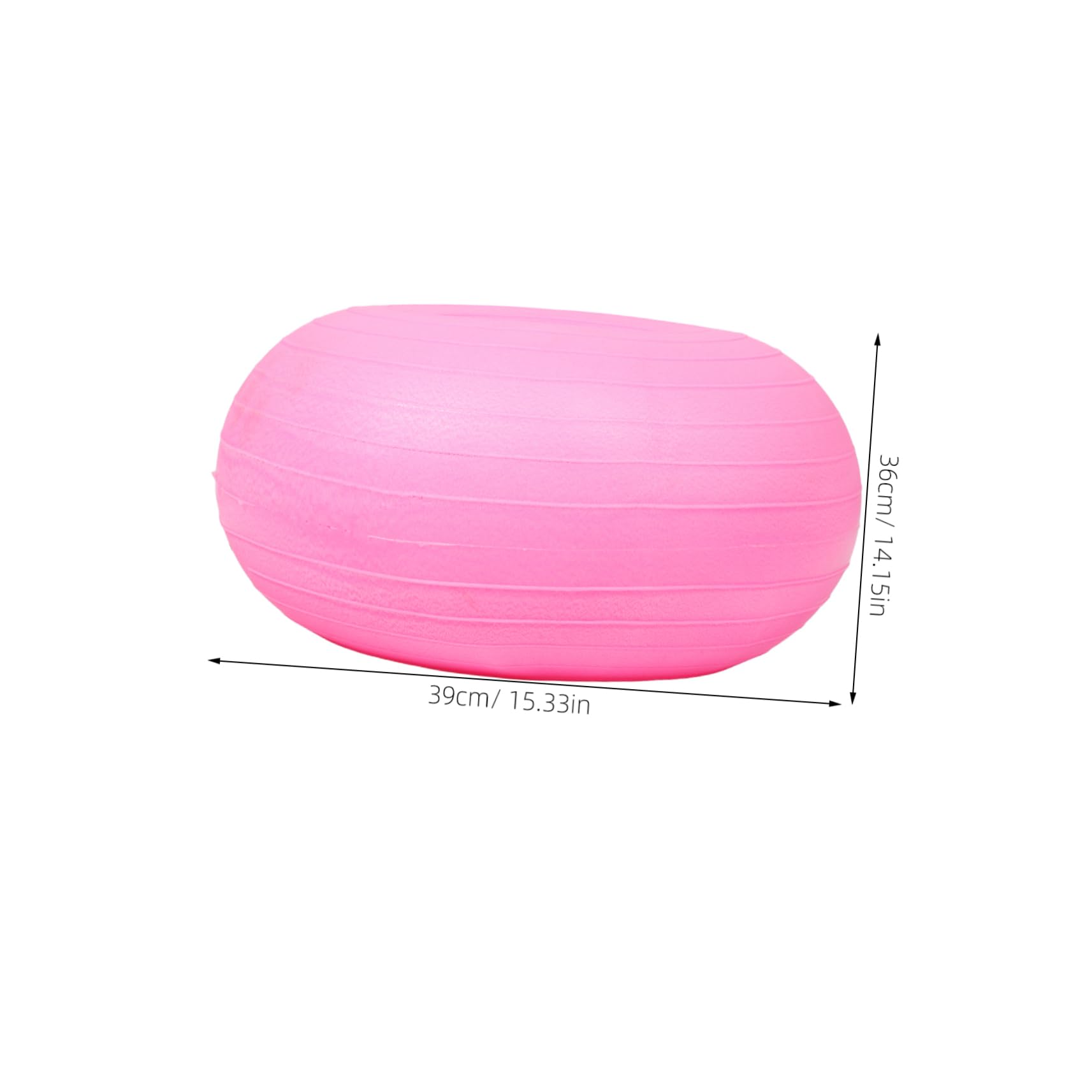 WOONEKY Bola de Yoga de Antideslizante Pelota de Equilibrio Gruesa para Gimnasio Entrenamiento de Núcleo Diario Bola Multifuncional Rosa para Fitness y Yoga