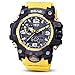 Produktbild DECTN Armbanduhr Herrenuhr Led Digital Date wasserdichte Sport Armee Männliche Quarzuhr Outdoor-Elektronik Herrenuhr, Gelb
