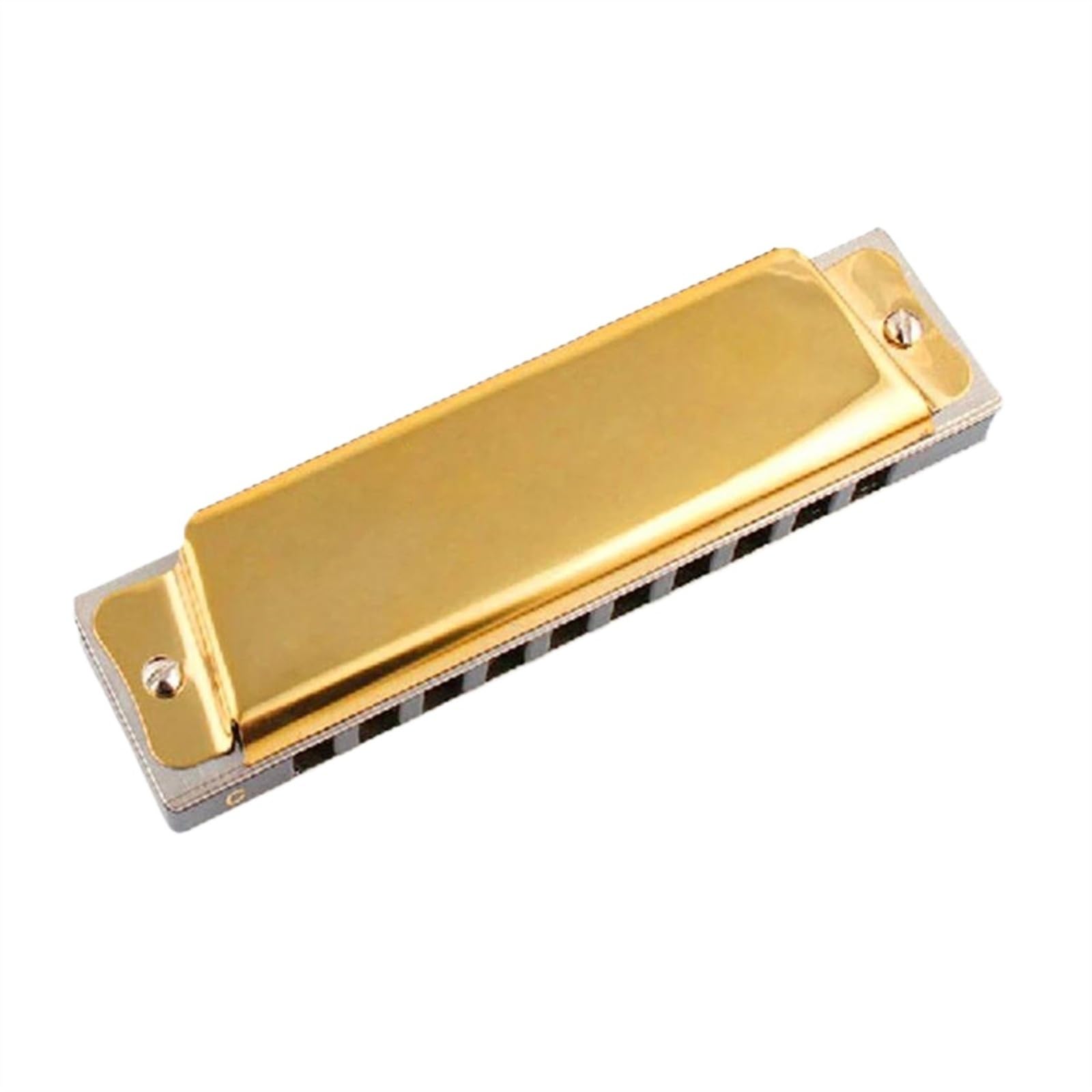 10 Harmonijka srebrna złota Harmonijka Diatonic 12 Tune BluesHarp DiatoneHarmonika(Gold)